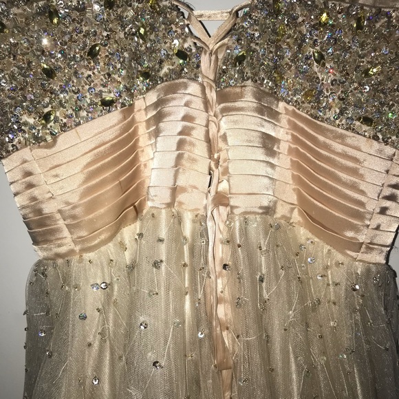 Nude Strapless Ballgown - Picture 4 of 6